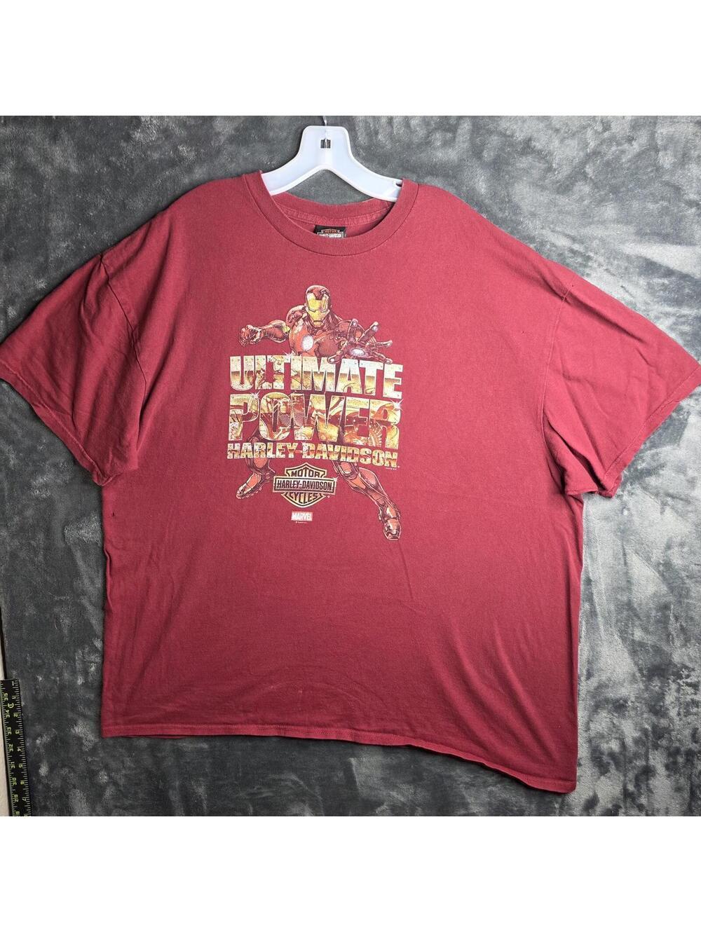 Harley Davidson Horny Toad Fort hood TX. Iron Man Marvel Sz 2XL